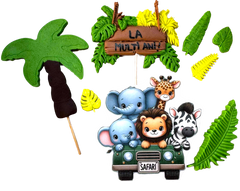 Set 8 decoratiuni comestibile, Safari