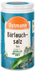 Ostmann Gewürze - Bärlauchsalz | Ideal zu herzhaften Gemüse oder Fleischgerichten | Recyclebare, nachfüllbare Streudose | 65 g im Streuer