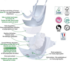 Love & Green, Scutece pentru bebeluși, hipoalergenice, mărimea 6 (34 unități) Mama si Copilul Naty Shop