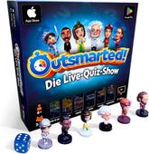 Outsmarted – Jocul de societate cu quiz digital | Copii, adolescenți și adulți | Seară de jocuri de generație următoare pentru familie și prieteni | 2–24 de jucători | Vârste 8+ | Peste 10.000 de întrebări