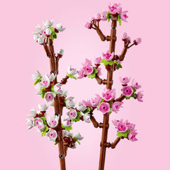 LEGO Botanicals Cherry Blossoms - Flori artificiale de construit - Decorațiuni de birou pentru copii - Buchet de flori de expus - Cadou pentru femei și bărbați de la 8 ani - Botany Collection 40725 Seturi de constructie Besuche den LEGO-Store