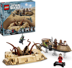 LEGO Star Wars: Întoarcerea lui Jedi Knight Desert Skiff și Sarlacc Pit, set fantezie de colecționat și construit, jucărie de construit, cadou pentru băieți, fete și toți fanii 75396 Seturi de constructie Besuche den LEGO-Store Titlu implicit