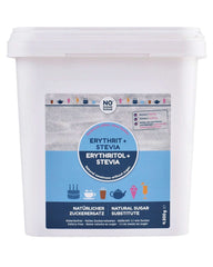 NO SUGAR, Erythritol + Stevia Înlocuitor natural de zahăr fără calorii 1:1 dulceață în comparație cu zahărul, fără aromă, 4,5 Kg Indulcitori Naty Shop