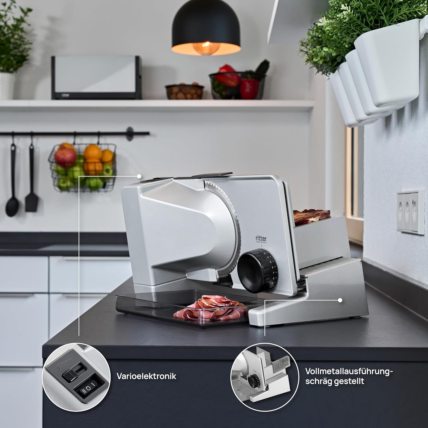 Ritter Serano 7 Duo plus Mașină electrică multifuncțională de feliat Rasnite si Feliatoare Naty Shop