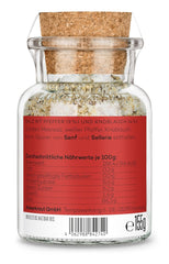 Ankerkraut "Merry Crisis" Anlass-Gewürz, Aioli Pfeffer Salz zum Verschenken, Gewürz Geschenk mit Knoblauch, 155 g im Korkenglas