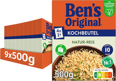 Orez natural BEN'S ORIGINAL™ în pungă, 9 x 500 g