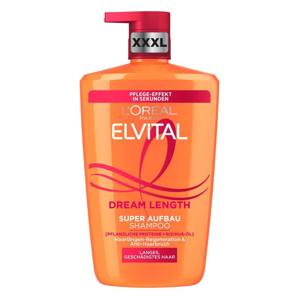 L'Oréal Paris Elvital Dream Length Super Building Shampoo, pentru păr lung ca de vis Duș și baie L'Oréal 1 Litru Dream Length