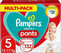 Scutece Pampers Baby-Dry, mărimea 8, 43 de scutece, de la 19 kg, pachet Jumbo+
