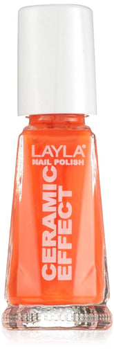 Cosmetics 1243R23-109 Ceramic Effect Nagellack - orange fluo, 1er pack (1 x 0.01 l)