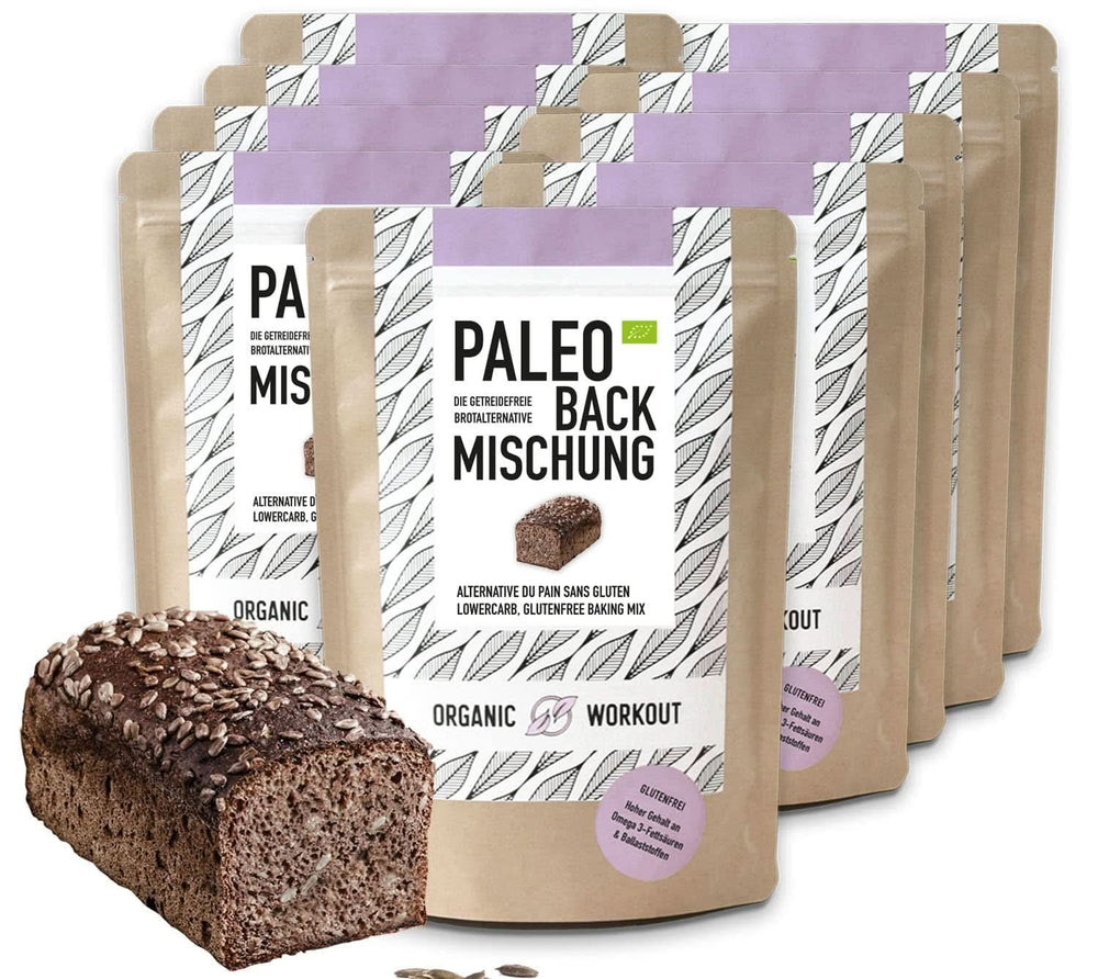 PALEO-BACKMIX, Organic, Pâine fără gluten Bucatarie Naty Shop Set 10 x 300 grame Paleo