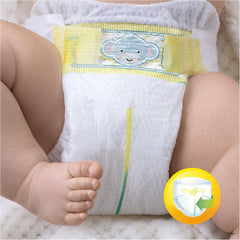 Scutece Pampers Premium Protection pentru bebeluși noi, pachet Jumbo, mărimea 1, 72 bucăți