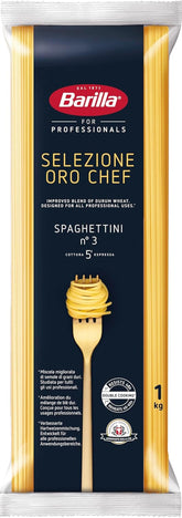 Barilla Selezione Oro Chef Spaghettini n. 3, pachet de 12 (12 x 1kg)