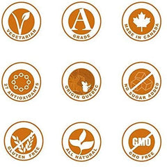 Maplefarm - Sirop de arțar organic pur canadian închis, grad A, închis, aromă puternică - 250 ml Indulcitori Naty Shop