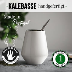 SET DE CEAI MATE ORIGEENS Cu cană pentru mate din Portugalia, bombilla și ceai Yerba Mate BIO - Set cadou original