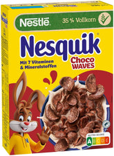 Nesquik Choco Waves, mic dejun crocant cu ciocolată în formă de valuri, 330 grame Cereale Naty Shop