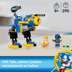 LEGO Sonic the Hedgehog Cyclone vs. Metal Sonic - Spielzeug Mechs zum Sammeln mit 2 Videospiel Minifiguren - Geschenkidee für Jungen und Mädchen ab 8 Jahren & Teenager Gaming Fans 77002