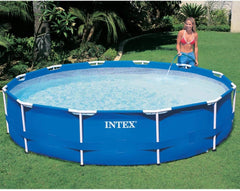 Piscină supraterană Intex 28202GN cu cadru metalic - Ø 305 x 76 cm, albastră