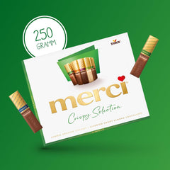 merci Finest Selection Almond Crunch Variety – 1 x 250 g – Specialități rafinate cu nuci și ciocolată – Praline umplute și neumplute