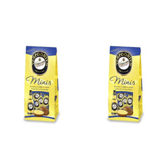 RCP Verpoorten Minis, Trufe cu lichior de ouă, Ciocolată cu lapte alpină, Umplutură lichidă, Conține alcool, Cadou minunat, 110 g (Pachet de 2)