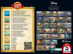 Schmidt Spiele 59671 Thomas Kinkade, Disney, Frumoasa și Bestia, Seară magică de iarnă, puzzle jigsaw 1000 piese Puzzle Naty Shop