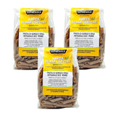 - paste italiene organice din sorg și orez, fără gluten, formă penne - paste fără gluten făcute cu făină integrală din agricultura organică italiană, vegane, pachet de 3 pachete x 350g