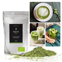 Moya Matcha Bio Ceai verde zilnic pudră | 250 g calitate zilnică (III) | Perfect pentru a fi consumat cu latte, smoothie-uri și limonade...