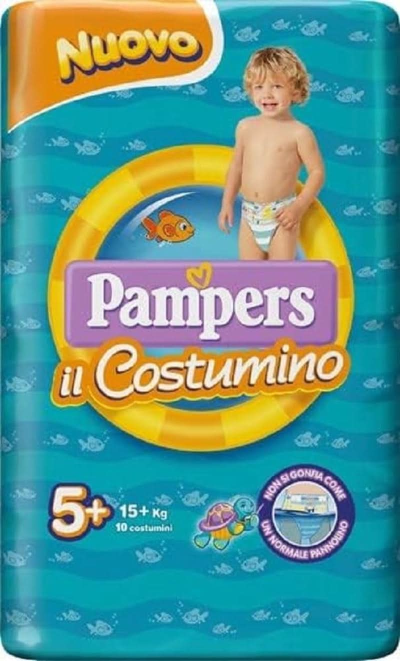 Pampers The Swimsuit, pentru mare sau piscină, 20 scutece, mărimea 5+ (15+ kg) Mama si Copilul Naty Shop