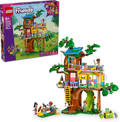 Casa din copac LEGO Friends, set de construit și jucat pentru jocuri de rol, casă de jucărie pentru fete de la 8 ani, set cu 4 minifigurine de personaje și 2 figurine de animale, idee de cadou pentru copii 42652 Seturi de constructie Besuche den LEGO-Store Titlu implicit