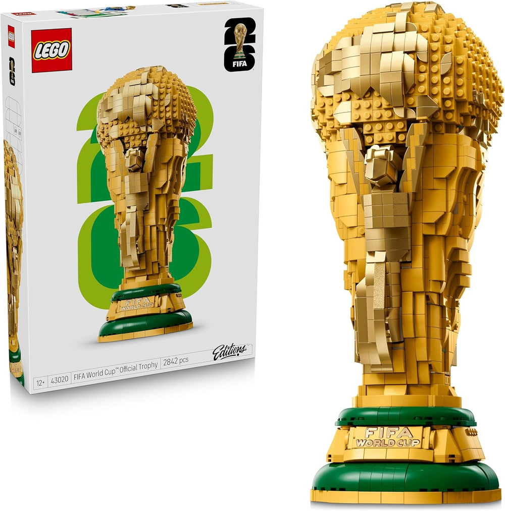 LEGO Editions Sports Offizieller Pokal der FIFA Fußball-Weltmeisterschaft - 3D DIY Modell mit sammelbarer Minifigur - Fußball Geschenkidee für Jungen & Mädchen ab 12 Jahren oder Vatertag - 43020
