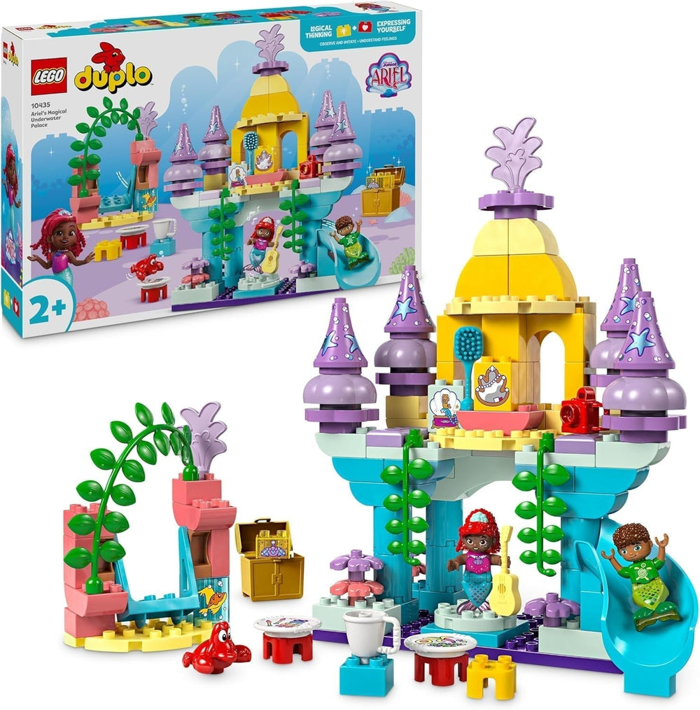 LEGO DUPLO | Disney Ariel's Magical Underwater Palace, jucărie educativă pentru Ariel sirena, castel subacvatic pentru copii cu vârsta de peste 2 ani 10435 Seturi de constructie Besuche den LEGO-Store Titlu implicit