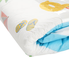 Scutece pentru adulți CutiePlusU, 10 bucăți, scutece de unică folosință cu tablă pentru femei și bărbați, absorbție maximă peste noapte - I Love Summer (Mărime medie 71-96 cm)