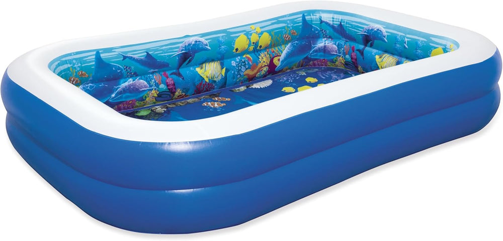 Piscină Bestway Family, Aventură 3D, 262 x 175 x 51 cm, 54177, Multicoloră