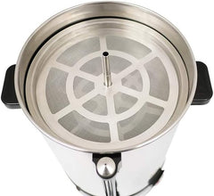 Espressor Saro cu filtru rotund – 6,75 L / 40 de cești – oțel inoxidabil – funcție de preparare și menținere la cald – robinet de siguranță – vizor – 1,5 kW – model SAROMICA 6005