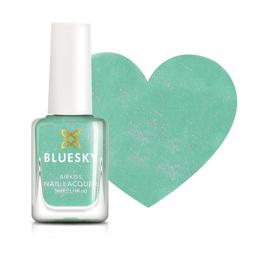 Oja pentru unghii Bluesky Kids - Turquoise Splash, Verde turcoaz. Oja ușor de decojit, non-toxică, pe bază de apă, fără planare, pentru copii, 5ml