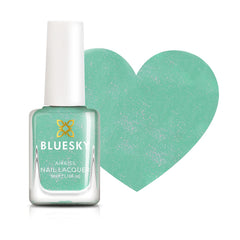 Oja pentru unghii Bluesky Kids - Turquoise Splash, Verde turcoaz. Oja ușor de decojit, non-toxică, pe bază de apă, fără planare, pentru copii, 5ml