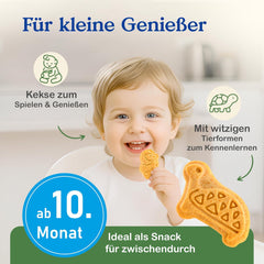 Biscuiți crocanți cu alac Alete Organic (4 x 125 g) - Biscuiți crocanți cu alac pentru bebeluși, fără ulei de palmier, de la 10 luni