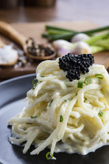 Tăiței Shirataki Dietetici | Tăiței Konjac cu conținut scăzut de carbohidrați | 200 de grame, aliment vegan cu conținut scăzut de calorii, fără grăsimi, fără soia, fără gluten, tăiței dietetici solubili în apă
