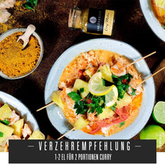 Ankerkraut Curry Madras, frisch-fruchtiges Curry-Pulver passend zu Fleisch, Fisch & Gemüse, mit Chili, leicht scharf, 130g im Aromadichten Beutel