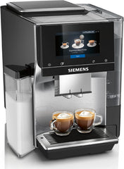Espressor automat integral Siemens EQ700, ecran TFT color mare, 36 de băuturi calde și reci, cold brew, funcție 2 căni, control prin aplicație, sistem automat de curățare, oțel inoxidabil negru, TQ717D03