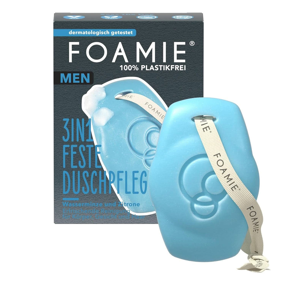 Foamie, Gel de duș, sapun și șampon solid, 3 in 1, 90 grame Duș și baie Naty Shop Apă de mentă