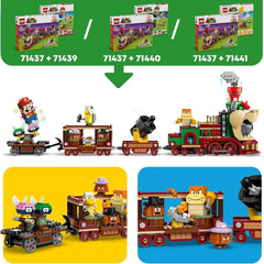 LEGO Super Mario Trenul Express Bowser, set de joacă de aventură pentru copii cu Hammer Brother, 2 Gumbas și 2 Parapunctures, cadou Nintendo pentru băieți, fete și gameri 71437 Seturi de constructie Besuche den LEGO-Store