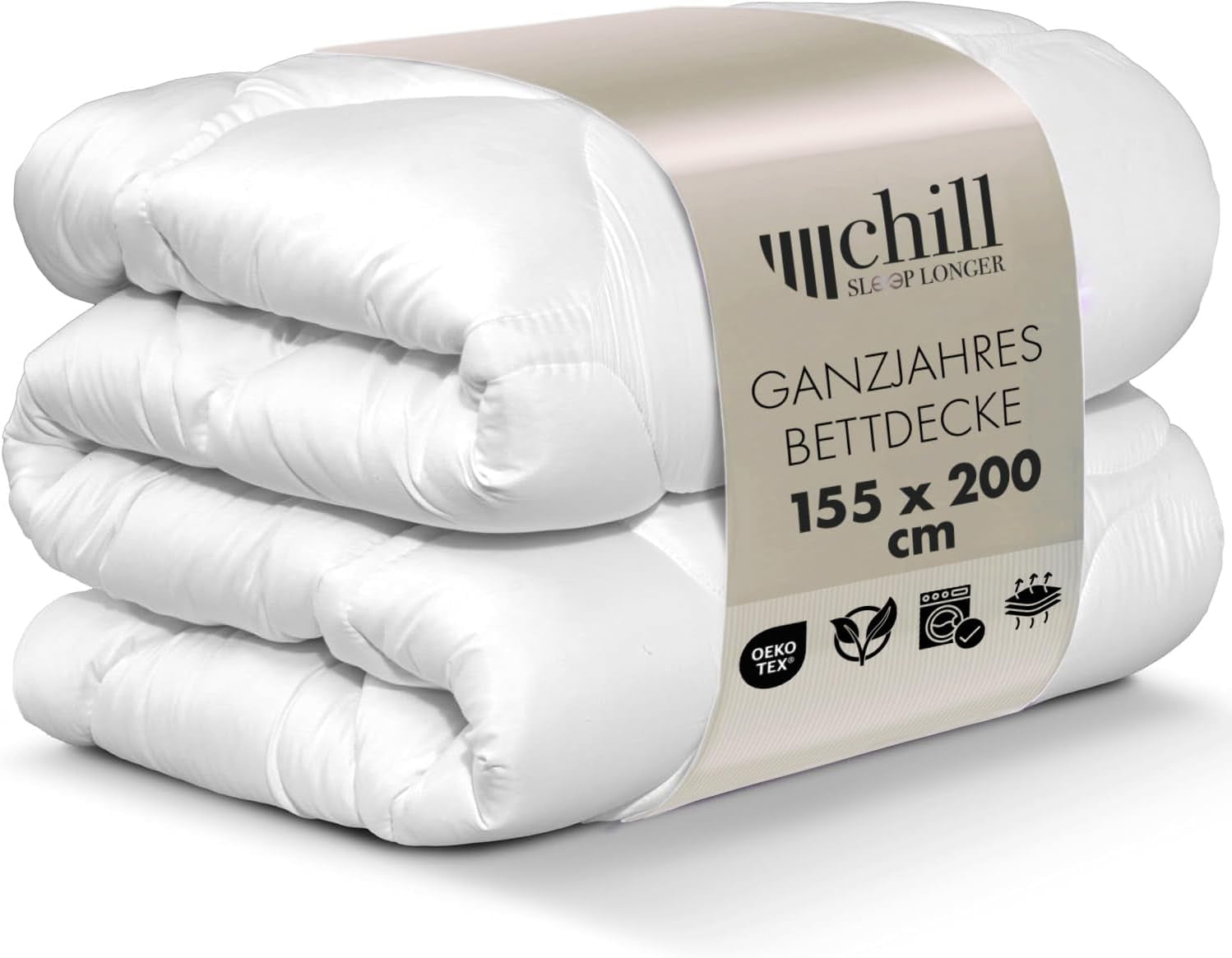 Plapumă pentru toate anotimpurile 135X200 - Plapumă 135X200 Ușoară - Respirabilă și lavabilă și 100% vegană - Plapumă cu plasă climatică și bandă de confort pentru dormit - Umplutură 800G Plapumi si pilote Naty Shop 155 X 220 Cm