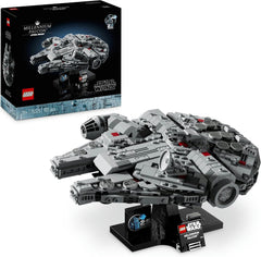 LEGO Star Wars Millennium Falcon, set aniversar 25 de ani pentru adulți, navă construibilă, piesă de colecție din "O nouă speranță", kit model navă spațială, cadouri pentru bărbați, femei 75375 Seturi de constructie Besuche den LEGO-Store Singur