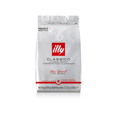 illy Vollbohnenkaffee – perfekt geröstete Bohnen – Classico Medium Roast – mit Noten von Karamell, Orangenblüte und Jasmin – 100% Arabica – ohne Konservierungsstoffe – 500 ml