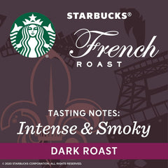 Cafea boabe Starbucks Dark Roast — French Roast — 100% Arabica — 1 plic (340 ml)