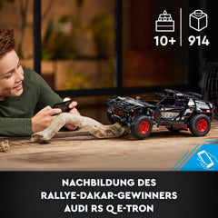 LEGO 42160 Technic Audi RS Q e-tron, ferngesteuertes Rallye-Auto-Spielzeug, Dakar-Rallye-Geländewagen, App-gesteuerter RC mit Control+, Geschenk für Jungen, Mädchen und Fans ab 10 Jahren zum Bauen