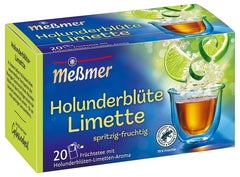 Meßmer Căpșuni-portocale | 20 pliculețe de ceai | Fără gluten | Fără lactoză | Vegan