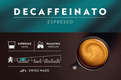 Café Royal Espresso Decaffeinato – Nespresso®-kompatible Kaffeekapseln, 100 % Arabica, Intensität 6/12, Rainforest Alliance, entkoffeiniert, 36 Kapseln