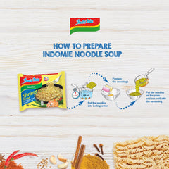 INDOMIE - Tăiței instant cu creveți, pachet de 5 - (1 x 5 x 70 g)