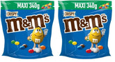 M&M'S Crispy, linte crocantă cu ciocolată și centru crocant, ciocolată, 1 pachet (1 x 340g) (pachet de 2)